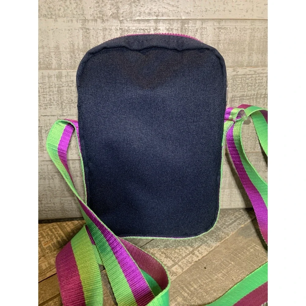 Nike Heritage Festival Small Crossbody Bag Pouch‎ Navy Green Magenta Neon Purse